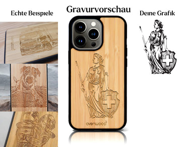 INDIVIDUELL iPhone 15 Pro Max Bambus-Kunststoff